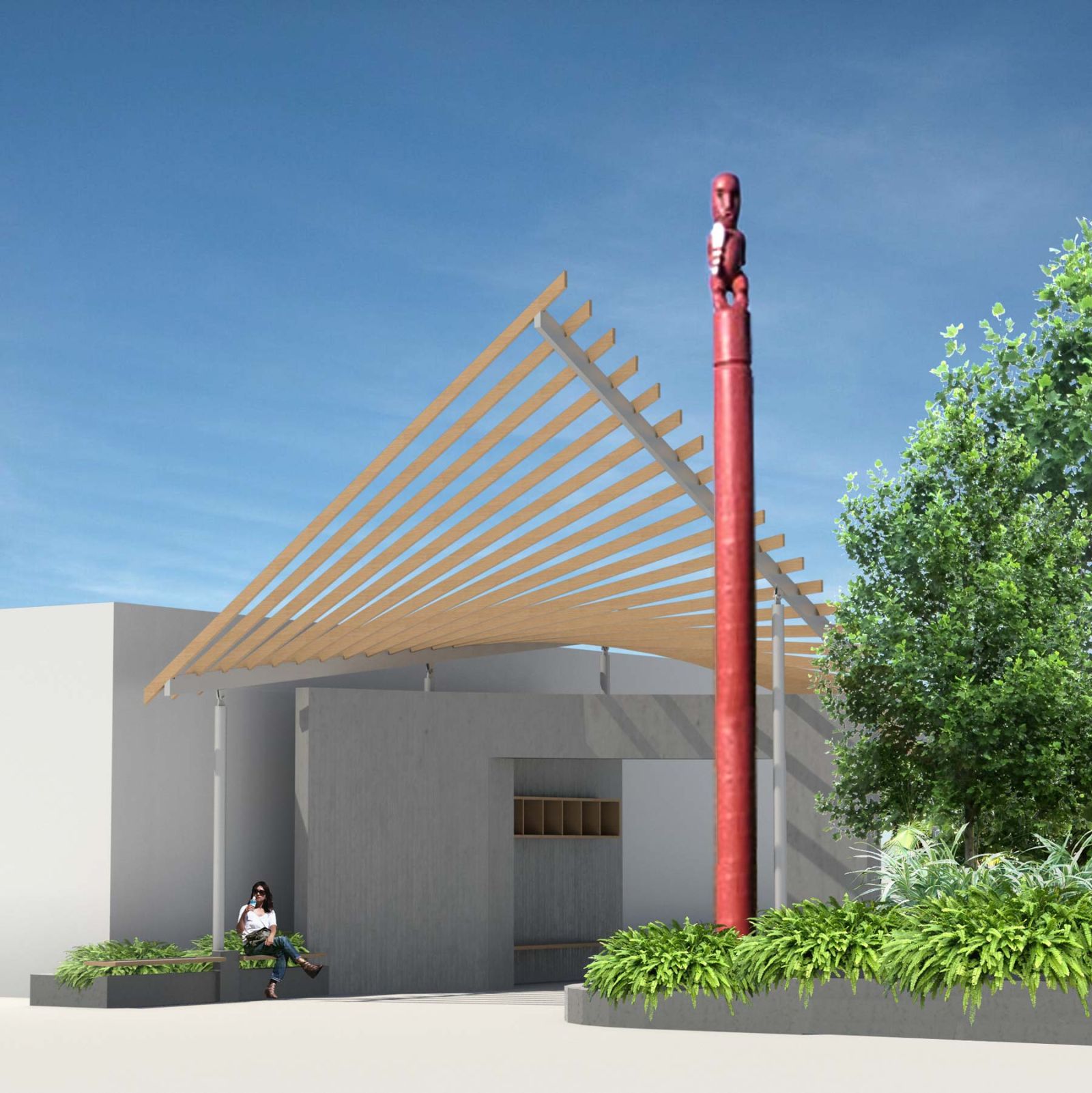 Image of new entranceway<br>Click image to see a large version Image